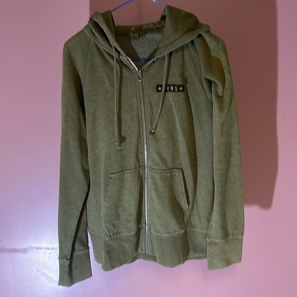 Vans Other - Vans Army Green Zip Up Hoodie